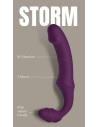 BOLD. STORM REMOTE CONTROLLED STRAPLESS VIBRATOR STORM WITH 6 INCH DILDO