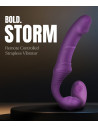 BOLD. STORM REMOTE CONTROLLED STRAPLESS VIBRATOR STORM WITH 6 INCH DILDO