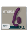 BOLD. STORM REMOTE CONTROLLED STRAPLESS VIBRATOR STORM WITH 6 INCH DILDO