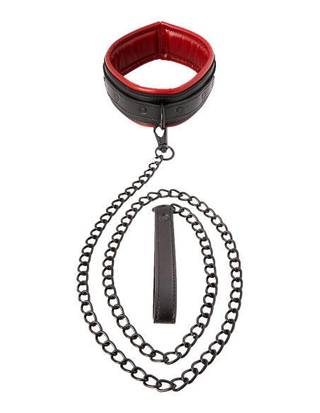 SPORTSHEETS SAFFRON LEASH & COLLAR BLACK