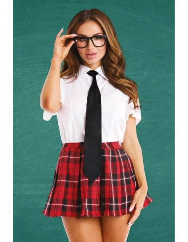 TEACHERS PET WOMENS 4 PC PRIVATE SCHOOL SWEETHEART COSTUME