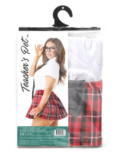 TEACHERS PET WOMENS 4 PC PRIVATE SCHOOL SWEETHEART COSTUME