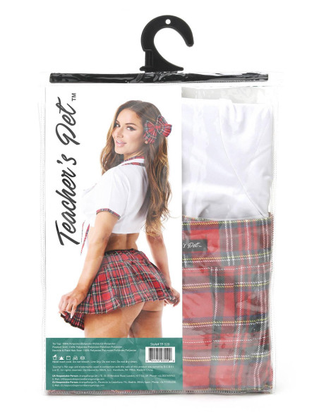 TEACHERS PET MISS HONOR STUDENT 4 PC SCHOOL GIRL COSTUME, OS