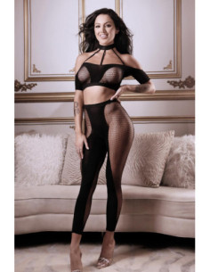 MISSING YOU 2PC TOP & LEGGINGS BLACK, OS 2