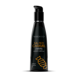 WICKED AQUA SALTED CARAMEL FLAVORED LUBRICANT 120ML