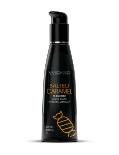 WICKED AQUA SALTED CARAMEL FLAVORED LUBRICANT 120ML