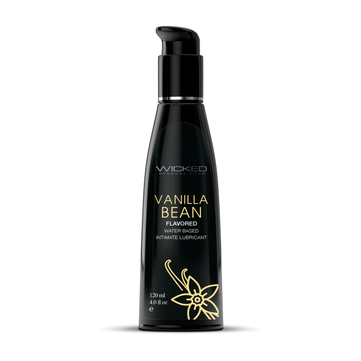 WICKED AQUA VANILLA BEAN FLAVORED LUBRICANT 120ML