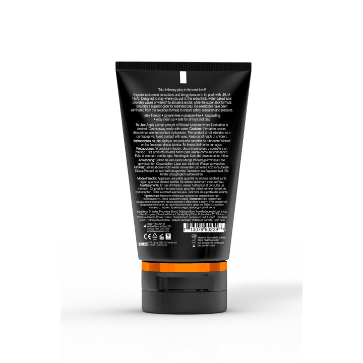 WICKED JELLE HEAT ANAL LUBRICANT 120ML