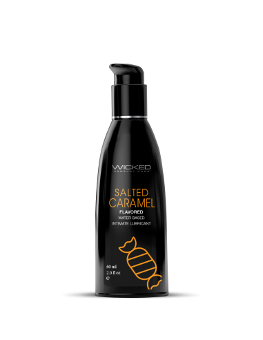 ssasaWICKED AQUA SALTED CARAMEL FLAVORED LUBRICANT 60ML