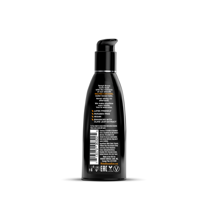 WICKED AQUA SALTED CARAMEL FLAVORED LUBRICANT 60ML