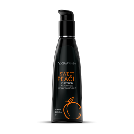 WICKED AQUA SWEET PEACH FLAVORED LUBRICANT 120ML