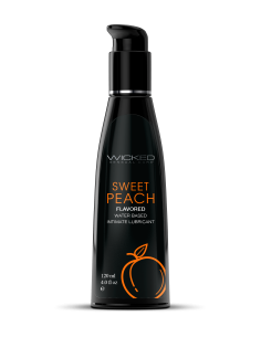 WICKED AQUA SWEET PEACH FLAVORED LUBRICANT 120ML