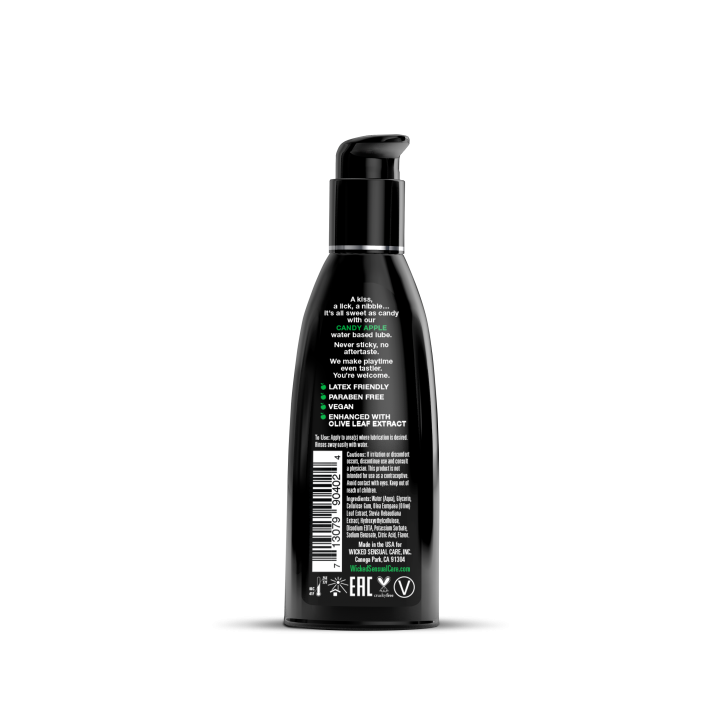 WICKED AQUA CANDY APPLE FLAVORED LUBRICANT 60ML