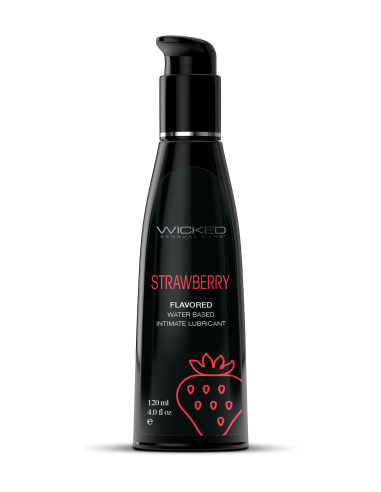 ssasaWICKED AQUA STRAWBERRY FLAVORED LUBRICANT 120ML