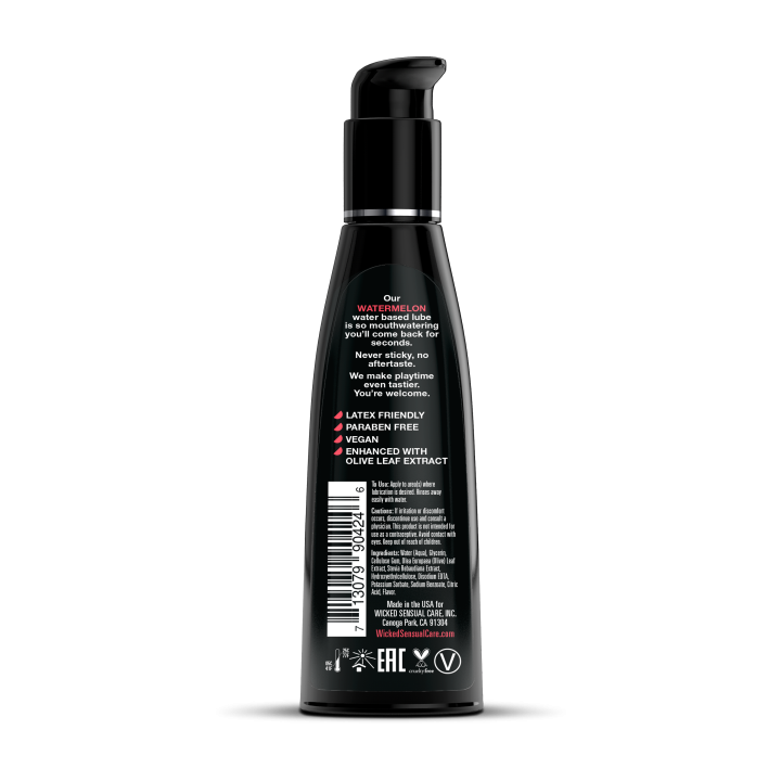 WICKED AQUA WATERMELON FLAVORED LUBRICANT 120ML