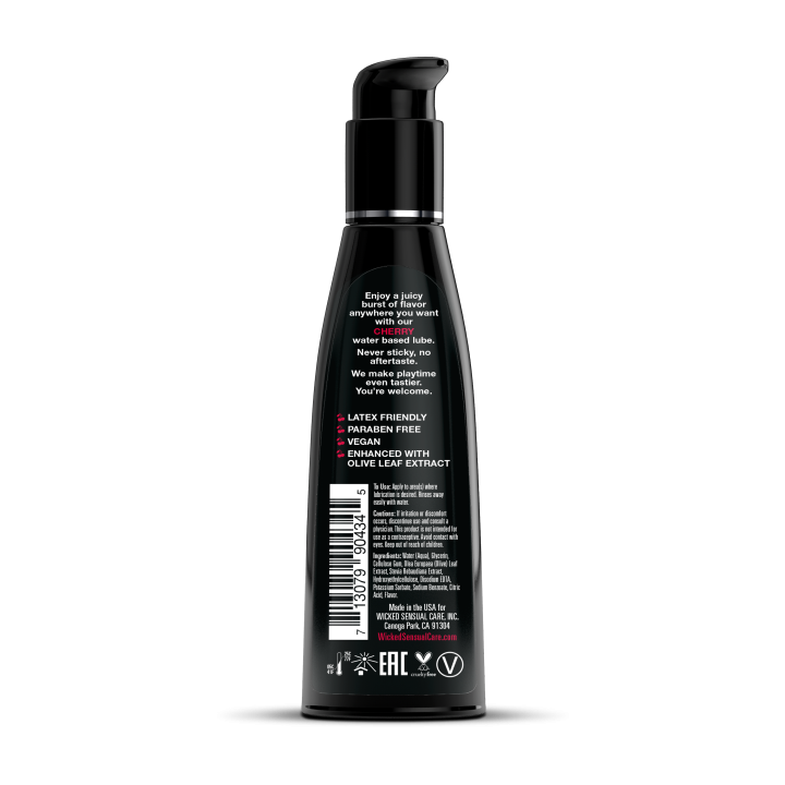 WICKED AQUA CHERRY FLAVORED LUBRICANT 120ML
