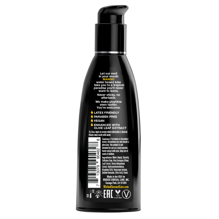 WICKED AQUA MANGO LUBRICANT 60ML