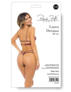 LUREX DREAMS 2PC SET BURGUNDY, S/M 2