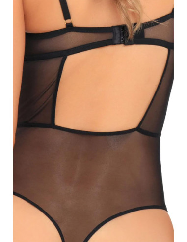 SLAY WITH ME LACE TEDDY BLACK, M/L