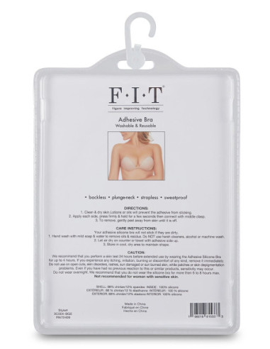 FIT CLOTH ADHESIVE SILICONE BRA CUP D