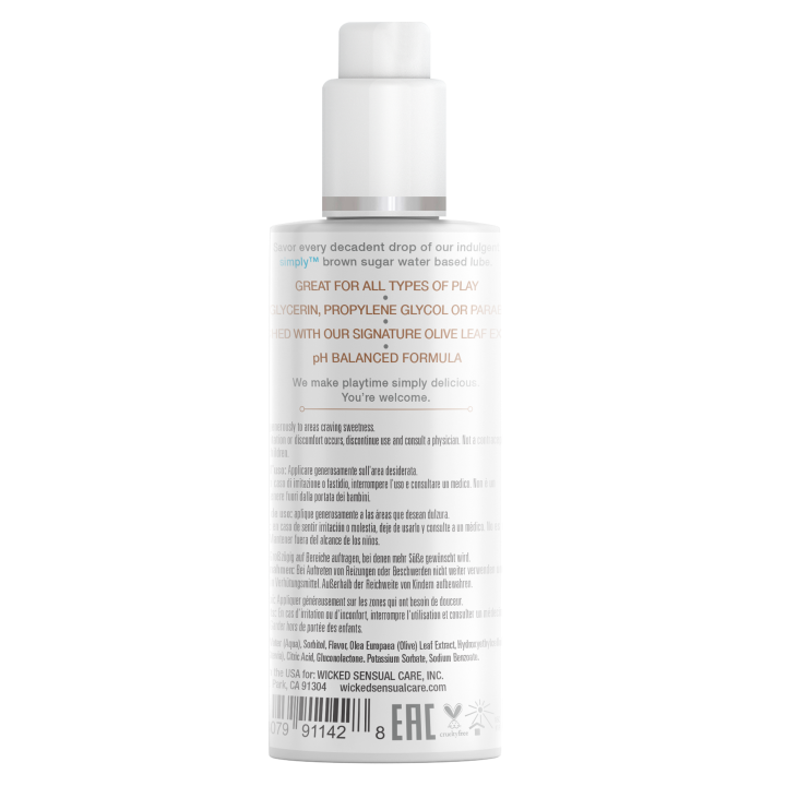 WICKED SIMPLY LUBRICANT BROWN SUGAR 70ML