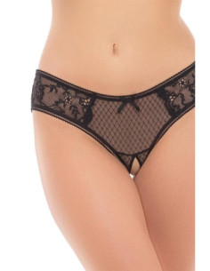 SURRENDER CROTCHLESS PANTY BLACK, S/M
