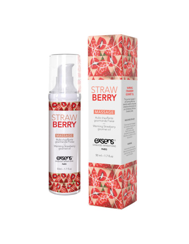 EXSENS WARMING MASSAGE OIL STRAWBERRY  50ML