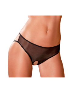 CROTCHLESS CAGE BACK BOYSHORT BLACK, M/L 2