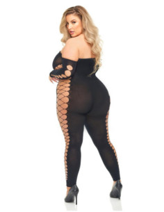 DIAMOND DRIPPIN BODYSTOCKING BLACK, QS