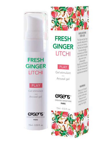 EXSENS AROUSAL GEL FRESH GINGER LITCHI 15ML