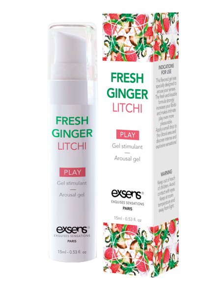 EXSENS AROUSAL GEL FRESH GINGER LITCHI 15ML