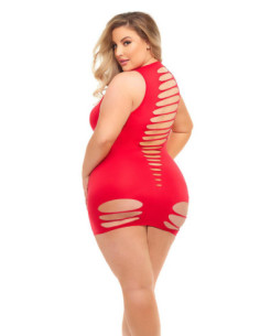 CANT COMMIT DRESS RED, QS