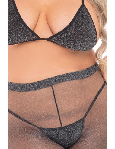 TALL ORDER 3PC LEGGING SET BLACK, PLUS SIZE