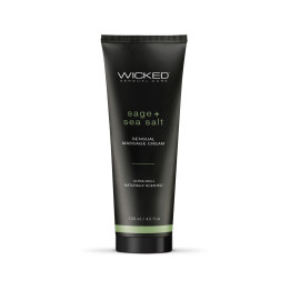 WICKED SENSUAL MASSAGE CREAM 120ML SAGE AND SEASALT SCENTED