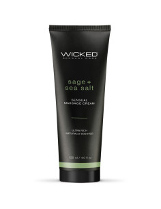 WICKED SENSUAL MASSAGE CREAM 120ML SAGE AND SEASALT SCENTED