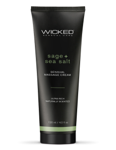 WICKED SENSUAL MASSAGE CREAM 120ML SAGE AND SEASALT SCENTED 2