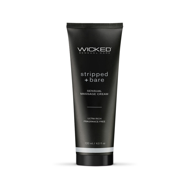 WICKED SENSUAL MASSAGE CREAM 120ML STRIPPED AND BARE UNSCENTED