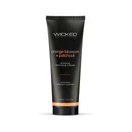 WICKED SENSUAL MASSAGE CREAM 120ML ORANGE BLOSSOM AND PATCHOULI SCENTED