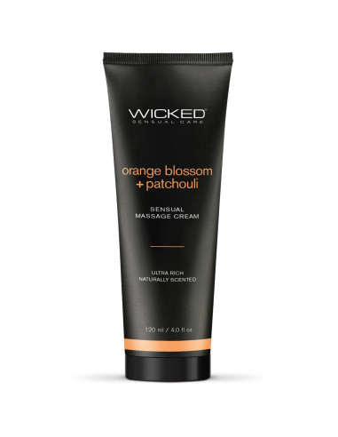 Krem do masażu z kwiatem pomarańczy i paczuli Wicked Sensual Care 120 ml - Sklep erotyczny Intymnosc24.pl