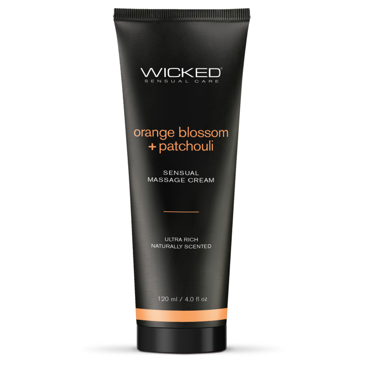 WICKED SENSUAL MASSAGE CREAM 120ML ORANGE BLOSSOM AND PATCHOULI SCENTED