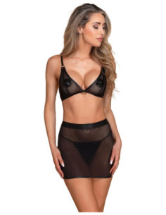 GUILTY PLEASURE MINI MESH SKIRT, S/M