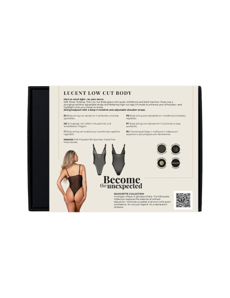 GUILTY PLEASURE LUCENT LOW  CUT BODY, S/M