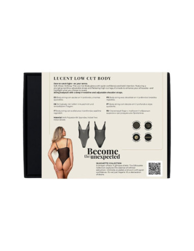 GUILTY PLEASURE LUCENT LOW  CUT BODY, L/XL