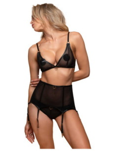 GUILTY PLEASURE SILHOUETTE SUSPENDER BELT, L/XL