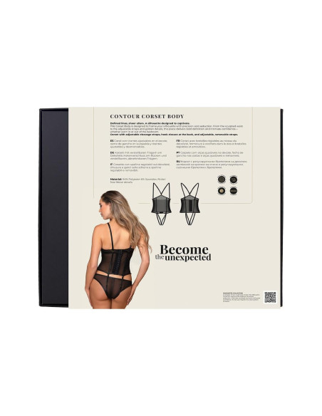 GUILTY PLEASURE CONTOUR CORSET BODY, L/XL