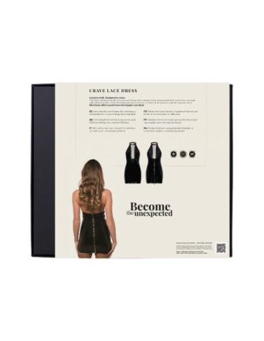 GUILTY PLEASURE CRAVE LACE DRESS BLACK, XL