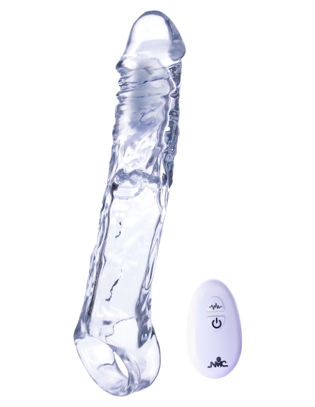 NMC 7.5 INCH TPE EXTENSION SLEEVE WITH 10 FUNCTION SPEED BULLET