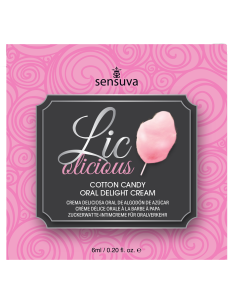 SENSUVA LIC-O-LICIOUS ORAL DELIGHT CREAM COTTON CANDY 6 ML