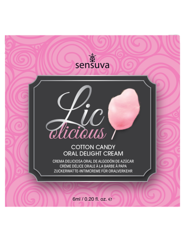 ssasaSENSUVA LIC-O-LICIOUS ORAL DELIGHT CREAM COTTON CANDY 6 ML
