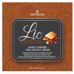 SENSUVA LIC-O-LICIOUS ORAL DELIGHT CREAM SALTED CARAMEL 6 ML